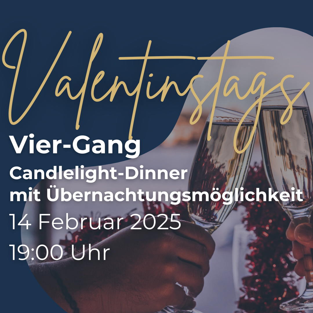 Valentinstagsdinner im Schlosshotel in Herten